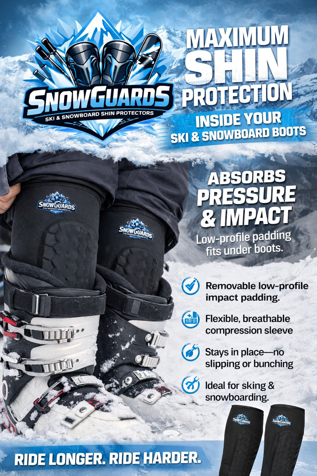 Snow Guards® Shin Protector Pro